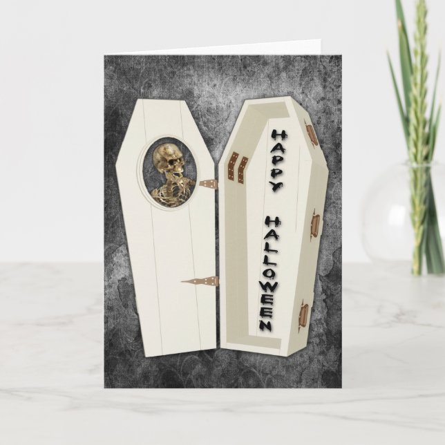 Carte Halloween Skeleton (Devant)