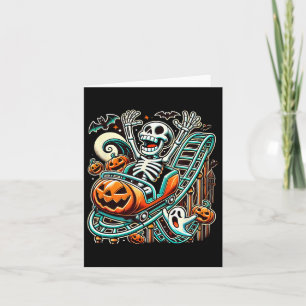 Carte Halloween Skeleton Roller Dessous de verre
