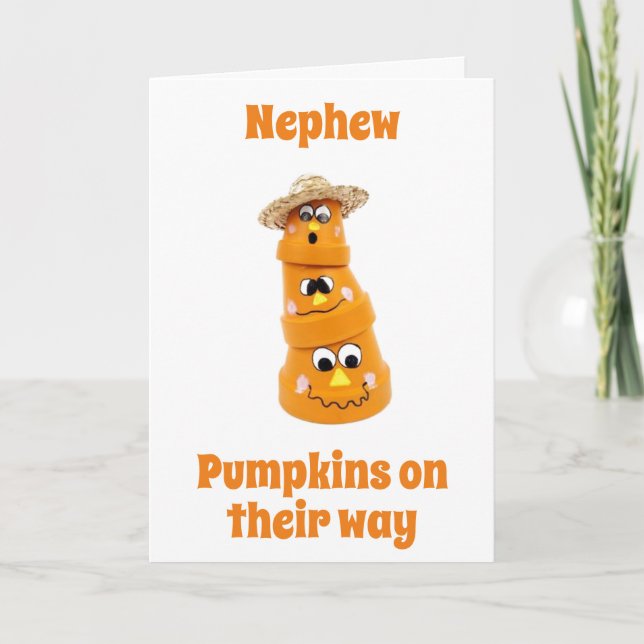 CARTE **HALLOWEEN SPÉCIAL** POUR UN "NEPHEW SPÉCIAL! ! (Devant)