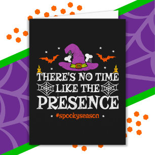 Carte Halloween Spirit Éffrayant sorcière Casquette Funn