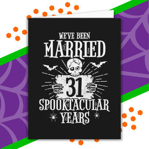 Carte Halloween Spooktacular 31e anniversaire de mariage