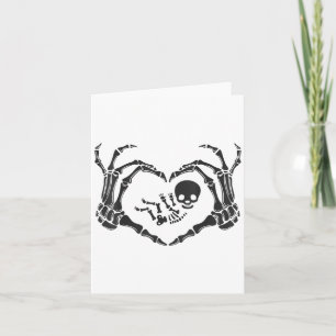Carte Halloween Squelette bébé Rib Cage Citrouille encei