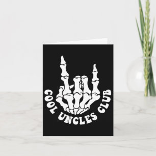 Carte Halloween Squelette Cool Uncles Club Retro Uncle F