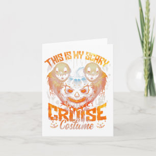 Carte Halloween squelette éffrayant