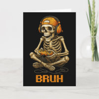 Halloween Squelette Gamer Vidéo Jeu Drôle Skelet