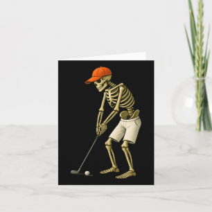 Carte Halloween Squelette Golf Costume Drôle Hommes Garç