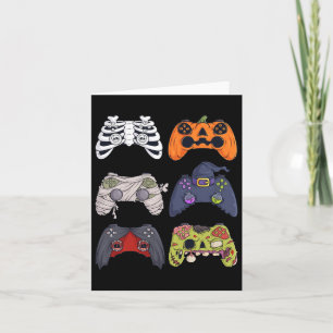 Carte Halloween Squelette Zombie Contrôleurs de jeu mama