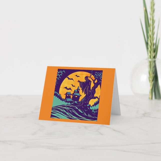 Carte Halloween - Style de coupe 2 (Devant)