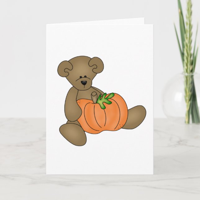 Carte Halloween Teddy Bear (Devant)