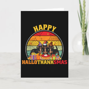 Carte Halloween Thanksgiving Noël Wiener Joyeux Hall
