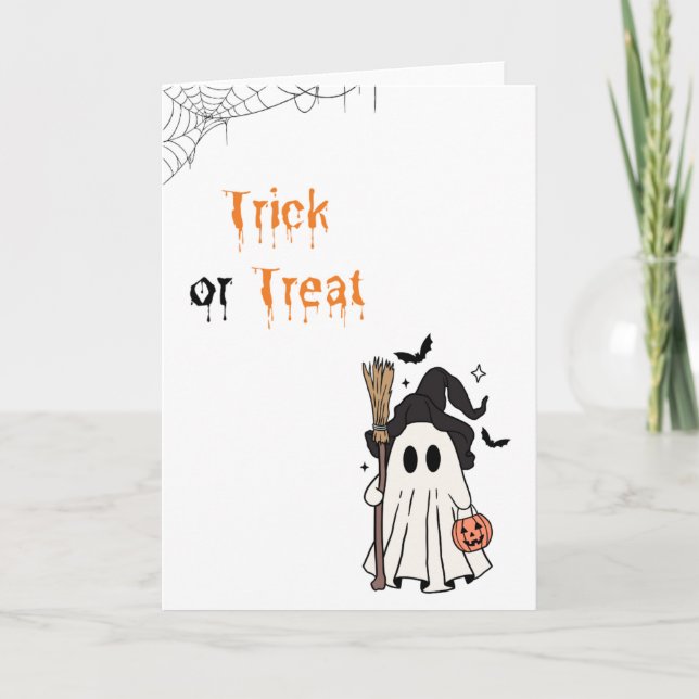 Carte Halloween Trick or Treat (Devant)