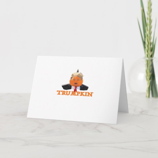 Carte Halloween Trumpkin (Devant)