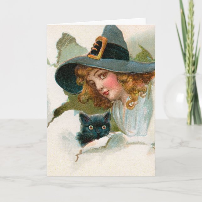 Carte Halloween vintage (Devant)