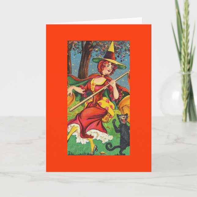 Carte Halloween vintage (Devant)