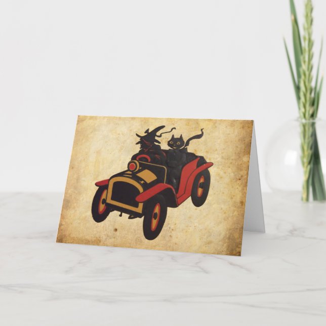 Carte Halloween vintage (Devant)