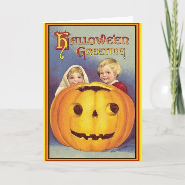 Carte Halloween vintage (Devant)