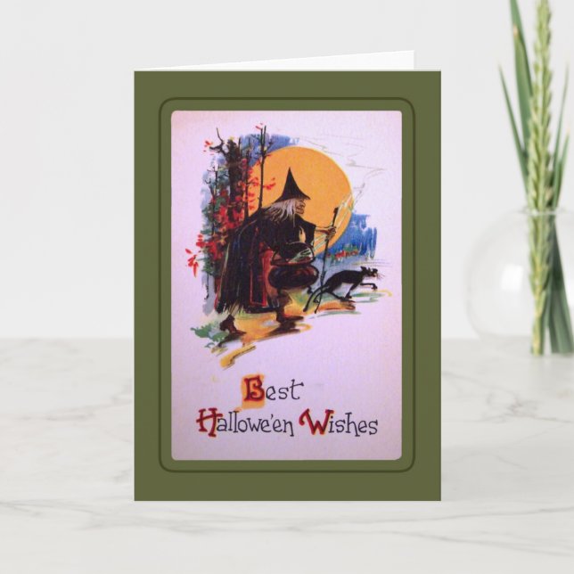 Carte Halloween vintage (Devant)