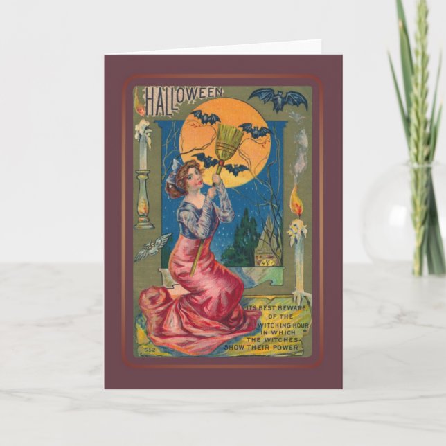 Carte Halloween vintage (Devant)