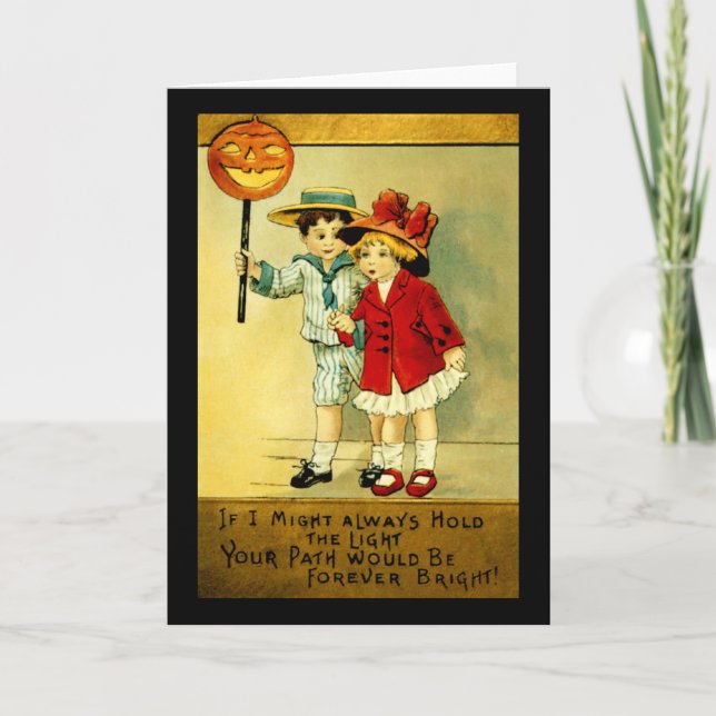 Carte Halloween vintage (Devant)