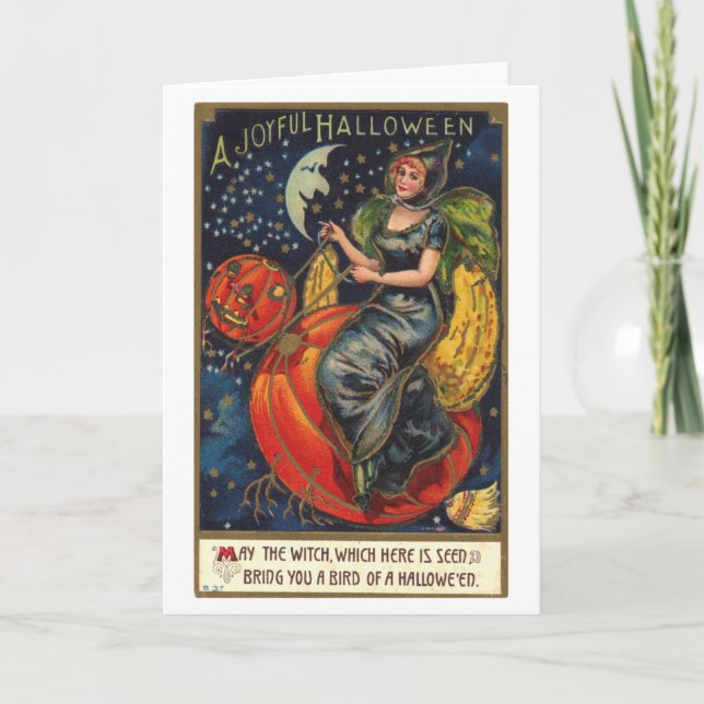 Carte Halloween vintage (Devant)