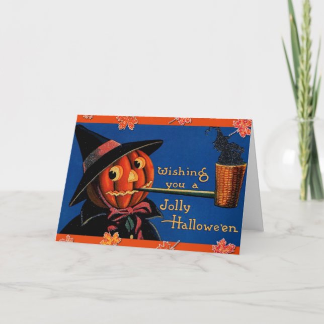 Carte Halloween vintage (Devant)