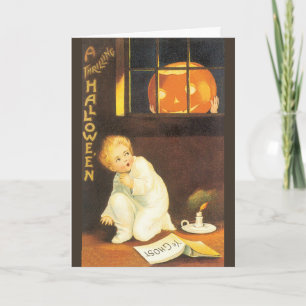 Carte Halloween vintage et excitante par Ellen Clapsaddl