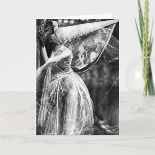 Carte Halloween vintage - fantômes fantômes de la nuit,