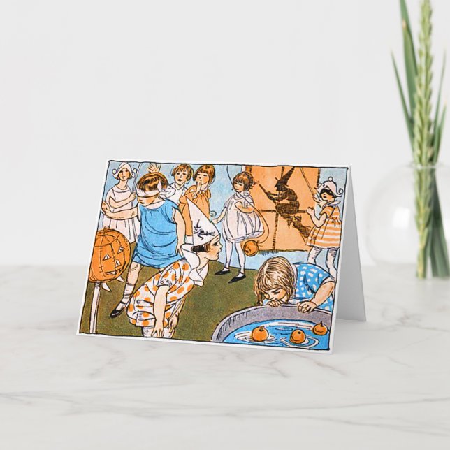 Carte Halloween vintage pour les enfants (Devant)