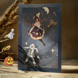 Carte Halloween vintage Un bon balayage