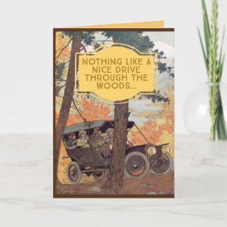Carte Halloween vintage Woodland