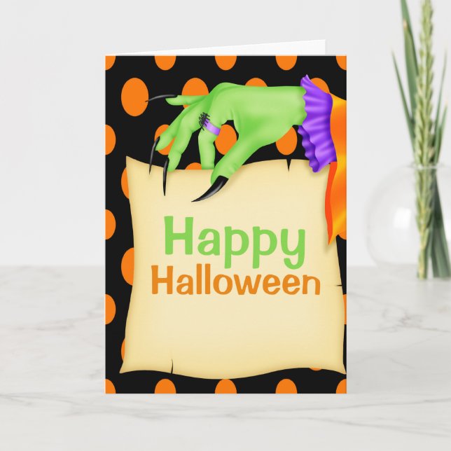 Carte Halloween Witch (Devant)