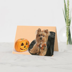 Carte Halloween Yorkie