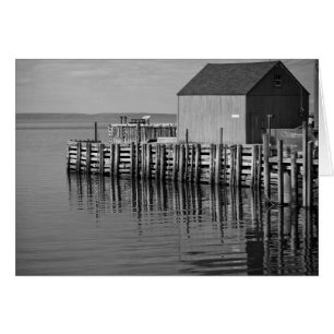 Carte Hall's Harbour Wharf (B&W)