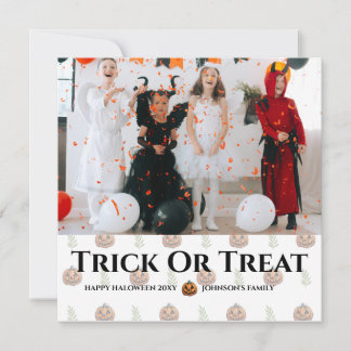 Carte Haloween ou Trick or Treat Happy