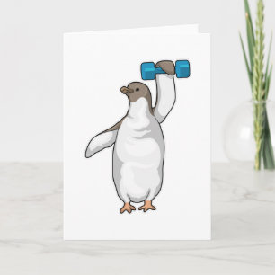 Carte Haltère de fitness Penguin