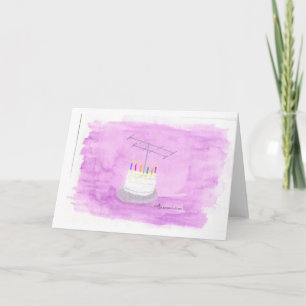 Carte Ham Radio Anniversaire Gâteau