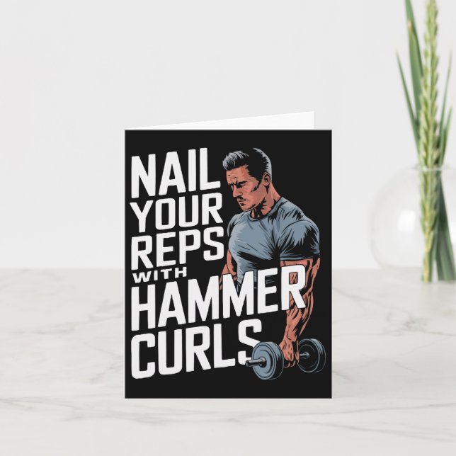 Carte Hammer Curls Bodybuilding Fitness Fitness Gym (Devant)
