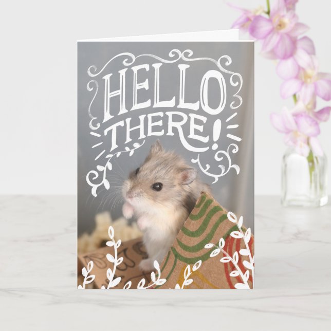 Carte Hammyville - Hamster Hello There (Orchidée)