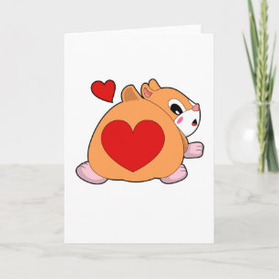 Carte Hamster au coeur