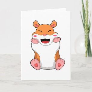 Carte Hamster aux joues rouges