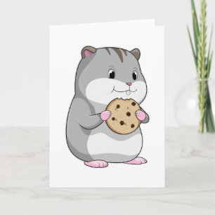 Carte Hamster avec Cookie