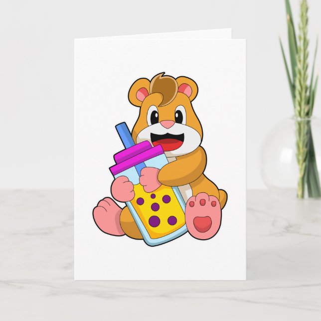 Carte Hamster avec jus de biberon (Devant)