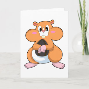 Carte Hamster avec noyer