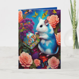 Carte Hamster De Gâteau D'Anniversaire Si Mignonne Drôle