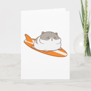 Carte Hamster en surfeur avec Surfer