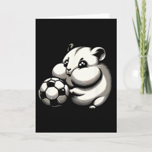 Carte Hamster Rond Avec Cartoon Kawaii Ll De Foot