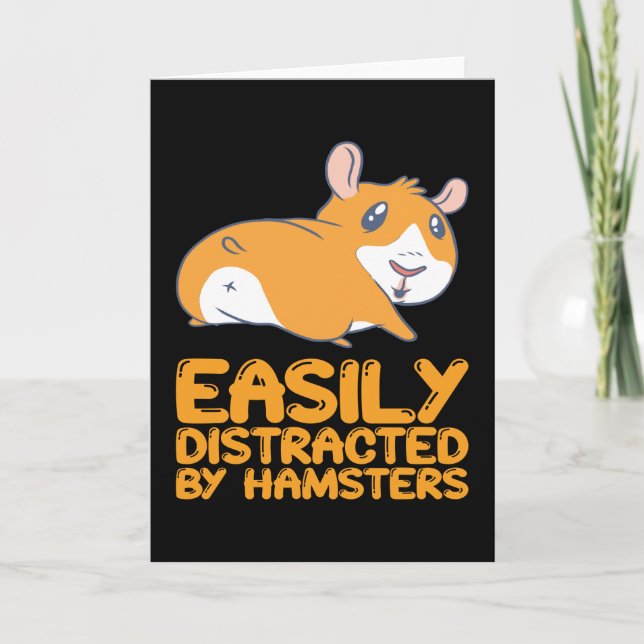 Carte Hamsters - Facilement Distrait Par Hamsters (Devant)