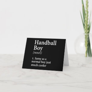Carte Handballeur Garçon de Handball Cadeau de Sports po