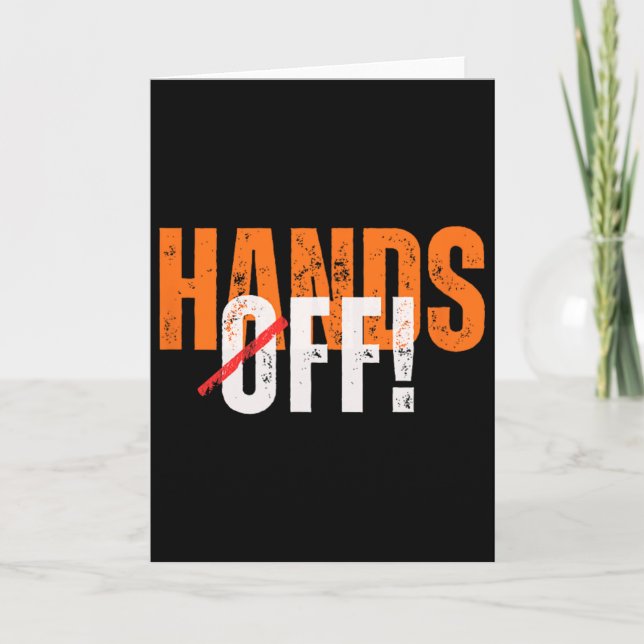 Carte Hands Off! Anti-trump  (Devant)