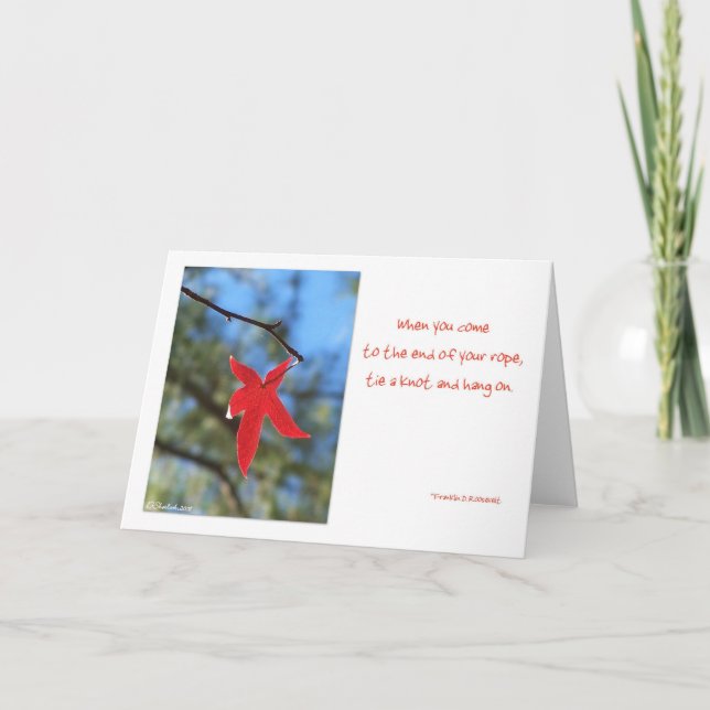 Carte Hang on Card (Devant)
